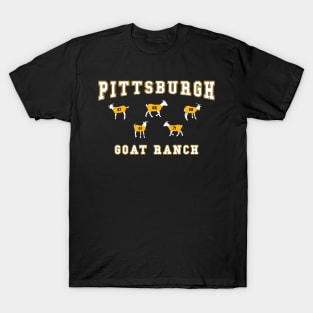 Pittsburgh Hockey GOAT Ranch Funny Hockey Animals T-Shirt